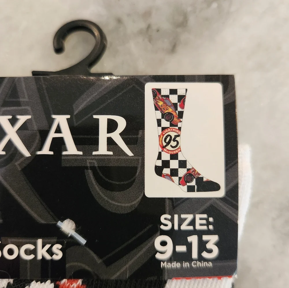 Disney's Lightening McQueen Adult Crew Socks - (Size 9-13)